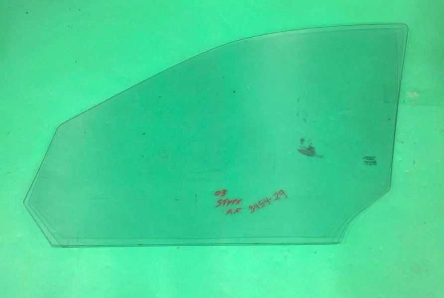 00-08 JAGUAR S-TYPE PASSENGER RIGHT FRONT WINDOW DOOR GLASS OEM 3454-29 — 第 2/3 张图片