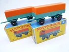 VINTAGE MATCHBOX LESNEY No.2d MERCEDES TRUCK TRAILER PAIR IN ORIGINAL BOXES 1967