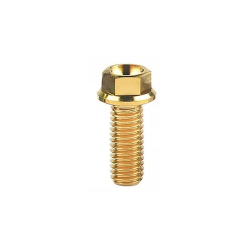 6pcs Titanium Bolt M6x10 15 20 25 30 35 40 45 50...100mm Flange Hex Head Screws - Picture 16 of 17