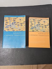 Sources of Chinese Tradition Volumes One (Good) and Two (New)