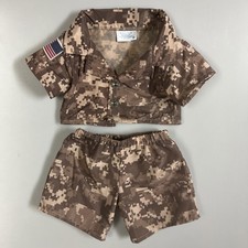 Build A Bear Workshop Military Uniform Digital Camo Army Outfit