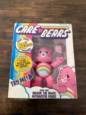 NEW 2020 Care Bears Pink Cheer Bear Interactive 5'' Figure comes with coin!