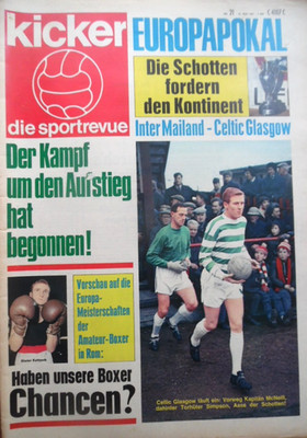 KICKER 21- 22.5. 1967 EC Inter Celtic Gerd Müller BVB-HSV 7:0 BL-Aufstieg Box-EM