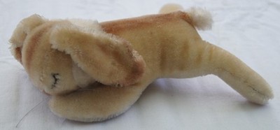 Steiff Floppy Hansi Hase Mohair Schlafhase gestickte Augen ohne ID