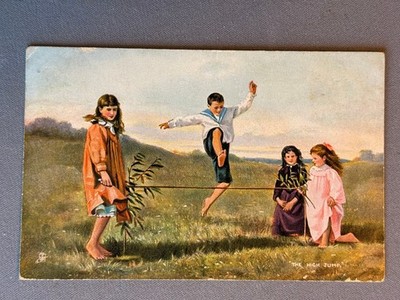 Boy Jumps Rope Held By Girls, Tuck Fun And Frolic,  PM 1905