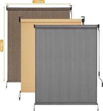 Senkrechtmarkise Markisenkassette Vertikalmarkise Markise Außenrollo 120x180 cm