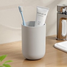 Toothbrush Cup 13oz 380ml Unbreakable Reusable Bathroom Tumbler 1Pc Non-Slip