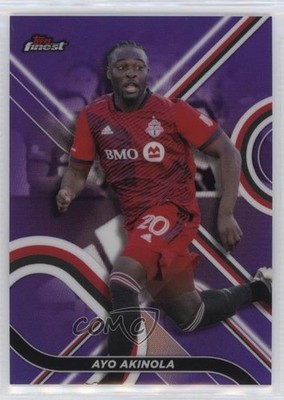 2022 Topps Finest MLS Purple Refractor /250 Ayo Akinola #97 02dt