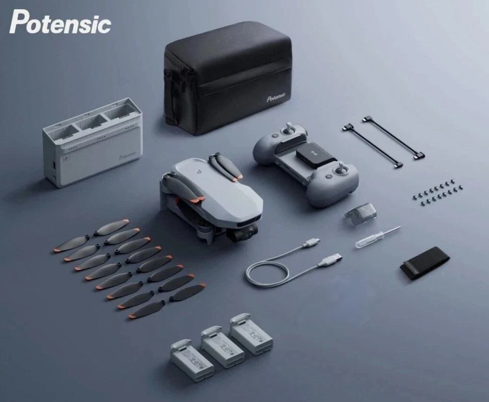 Potensic Atom 2 Fly More Combo 4K Brand NEW SEALED Drone Kit HDR 3-Axis Gimbal - Image 2 of 3