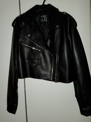 Damen Lederjacke Schwarz Größe M von New Jorker Neu mit Etikett