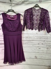 Gina Bacconi - Women's Mother Of The Bride Sleeveless Dress - Purple - Size 14