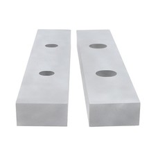 For 6" Milling Vise 1 Pair Reversible Machined 10" &times; 2" &times; 1" Soft Jaws Aluminum