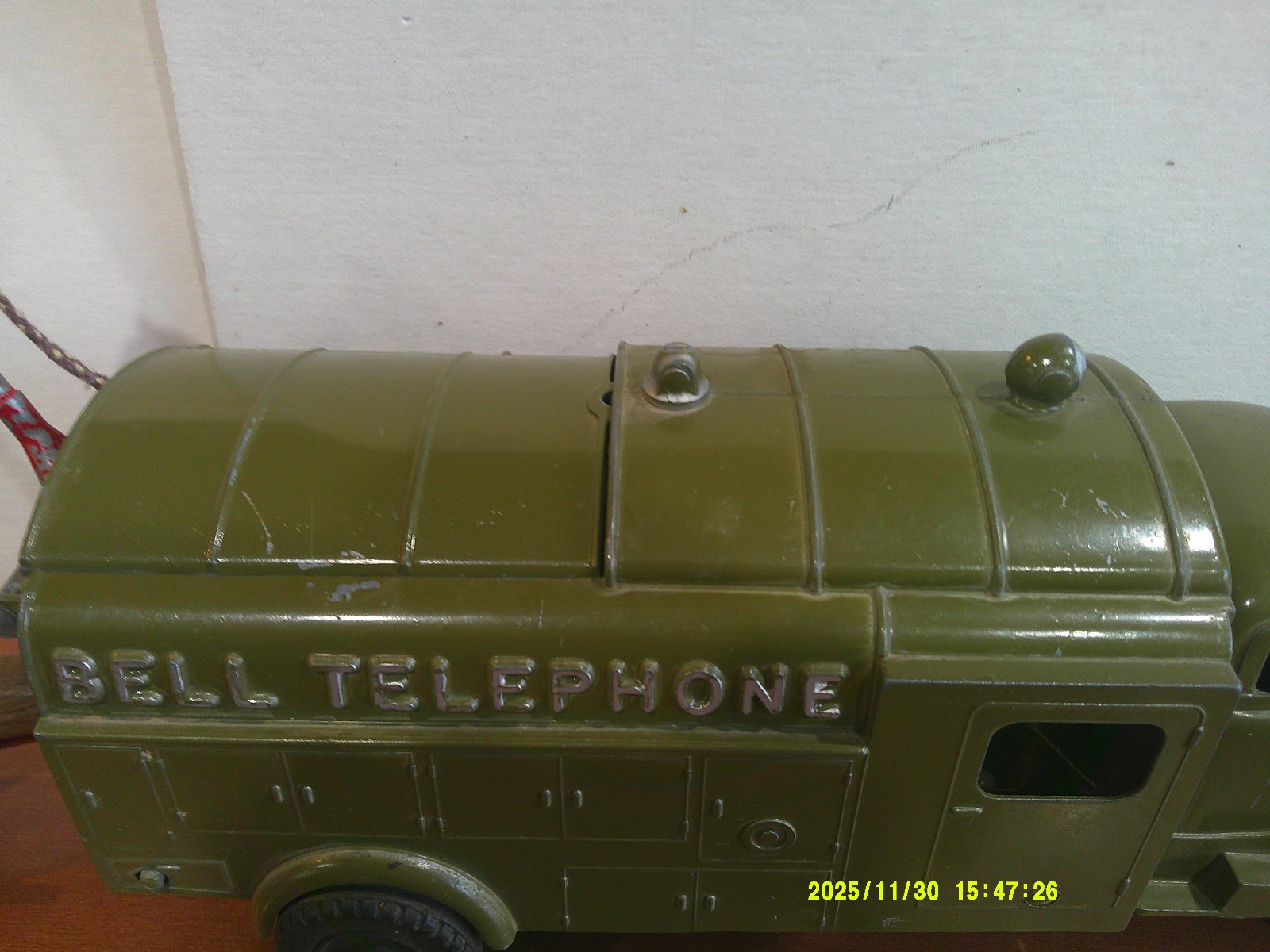 Vintage Hubley Kiddie Toy #504 Bell Telephone Truck Good+ Condition