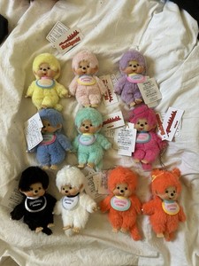 Lot De 10 Monchhichi Colors Keychains XS