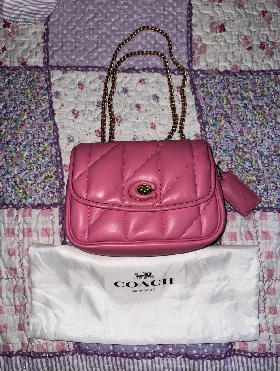 COACH コーチ マディソン オプアート サッチェル 2WAY ピンク