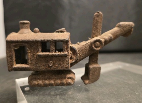 Vintage Hubley Cast Iron Steam Shovel 4 1/2" - Picture 5 of 13
