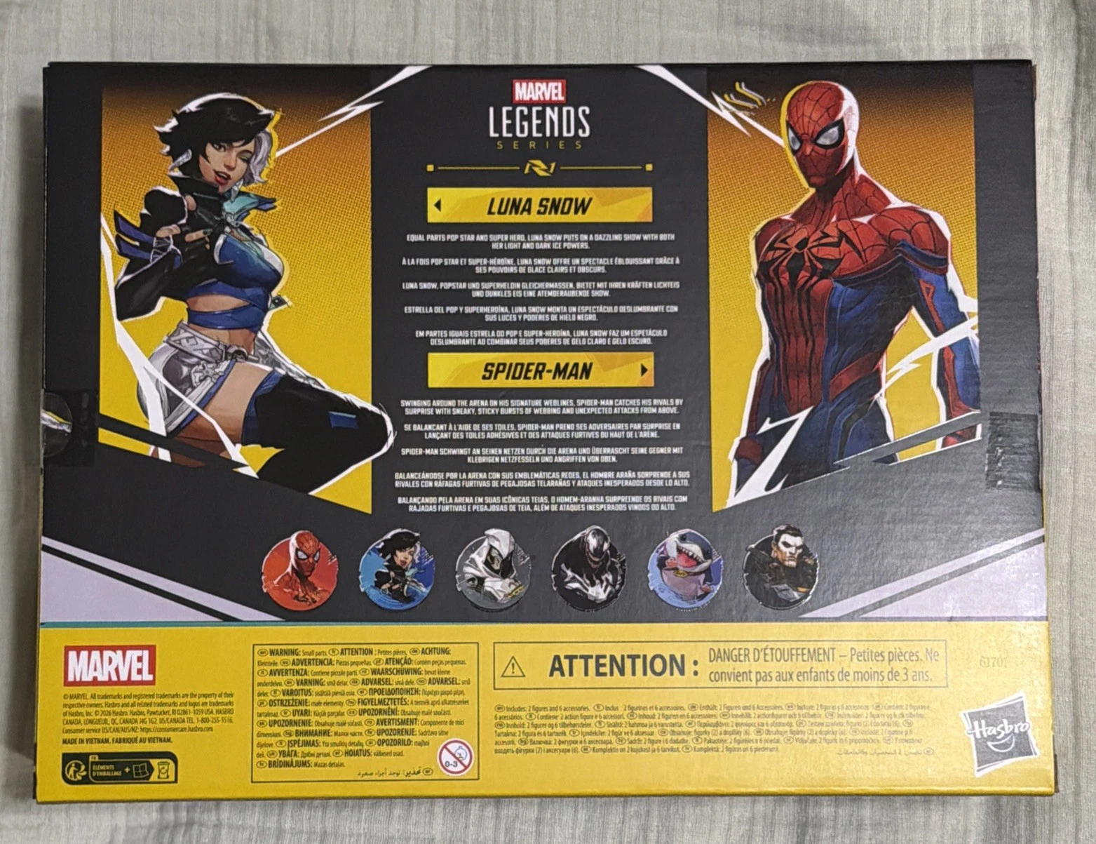 Hasbro Marvel Legends Rivals Spider-Man and Luna Snow Action Figure Deluxe Set image 2