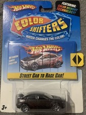 2008 Hot Wheels Color Shifters Mitsubishi Lancer Evolution Yellow to Blue Water