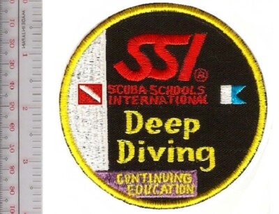 SCUBA Diving Scuba Schools International SSI Deep Diving Patch NO TARIFF