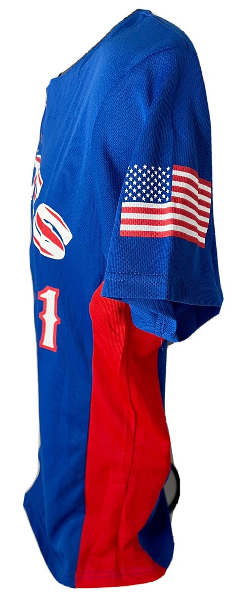 NORFOLK TIDES BASEBALL TEAM SGA BLUE JERSEY GATORADE HRS NORFOLK