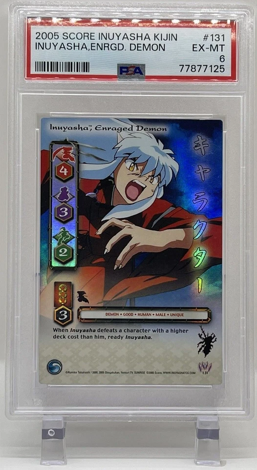 Inuyasha Enraged Demon 2005 Score PSA 6 #131 Kijin Ultra Rare Card TCG - Image 2 of 4