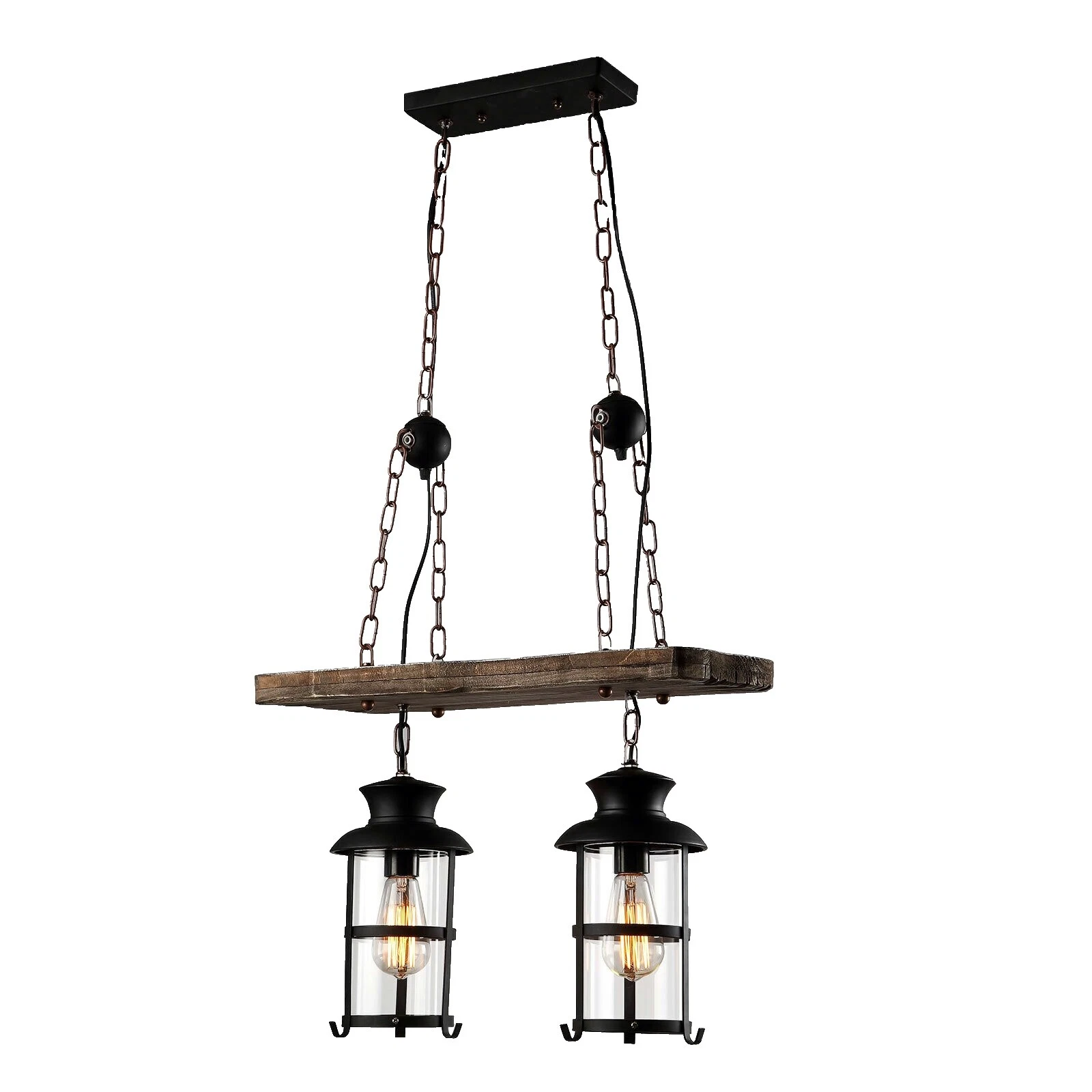 Wooden Rustic/Primitive Chandeliers & Ceiling Fixtures