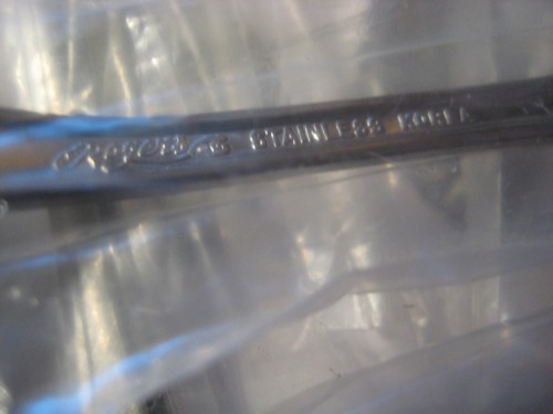 Rogers Glendale Lotto 12 Cucchiaini da Tè 1 Cucchiaio da Zucchero Inox Corea - Foto 6 di 8
