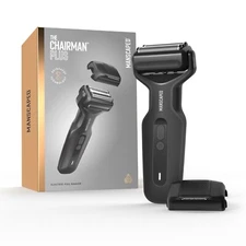 MANSCAPED® The Chairman™ PLUS Men’s Foil Face Shaver -Two Interchangeable Blades