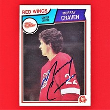 Autographed Murray Craven 1983 O-Pee-Chee Card 120 A9