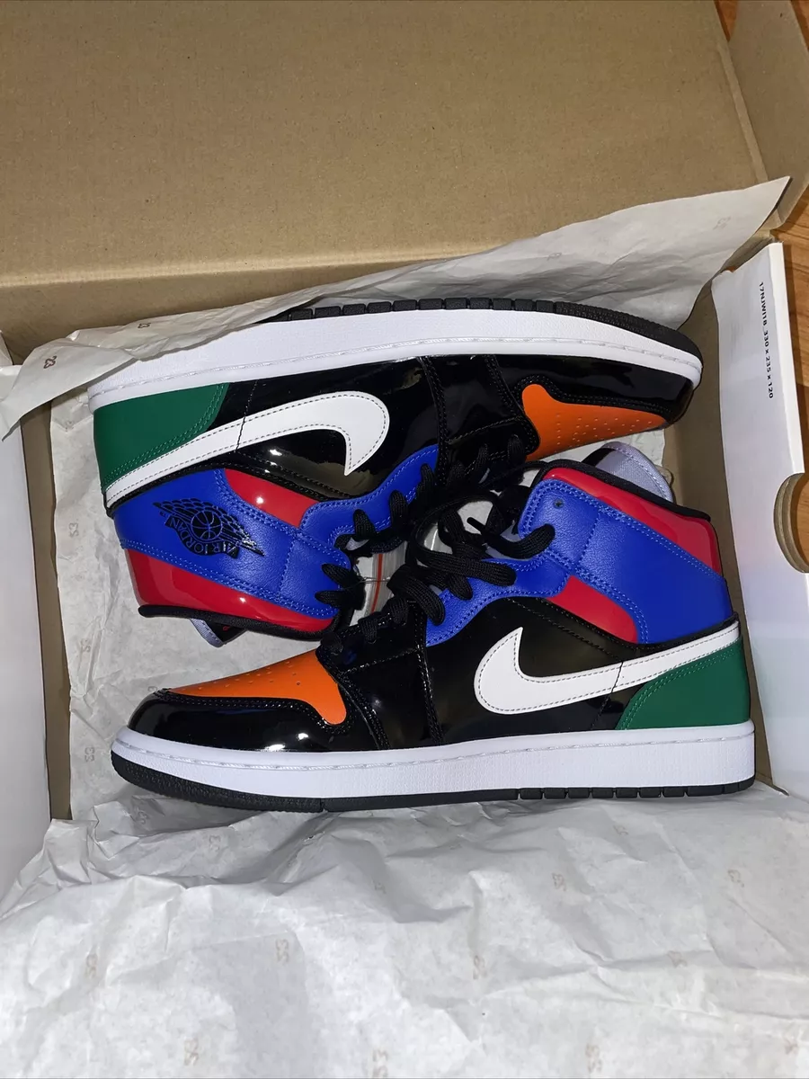 Nike WMNS Air Jordan 1 Mid PATENT BLEND CV5276-001 Authentic Women