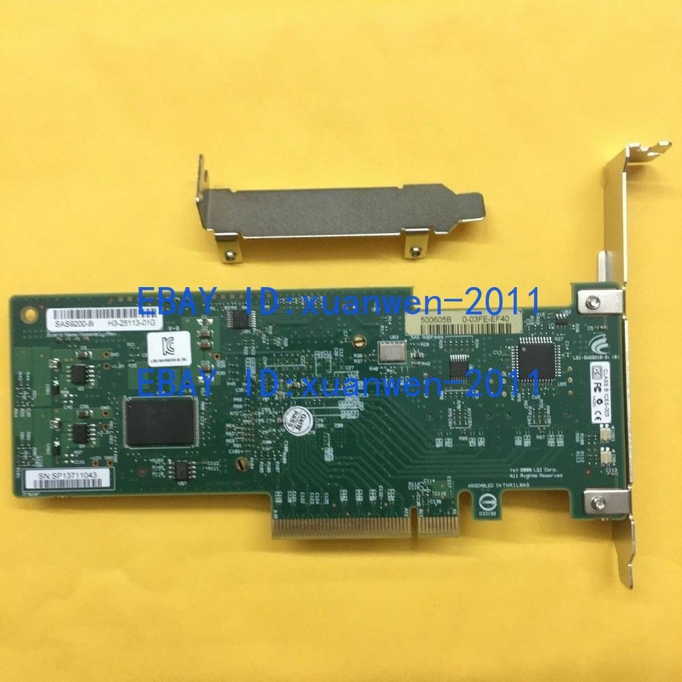 Genuine LSI 9200-8i SAS HBA – 6Gbps PCIe RAID Controller Card (IT Mode) For FreeNAS/unRAID