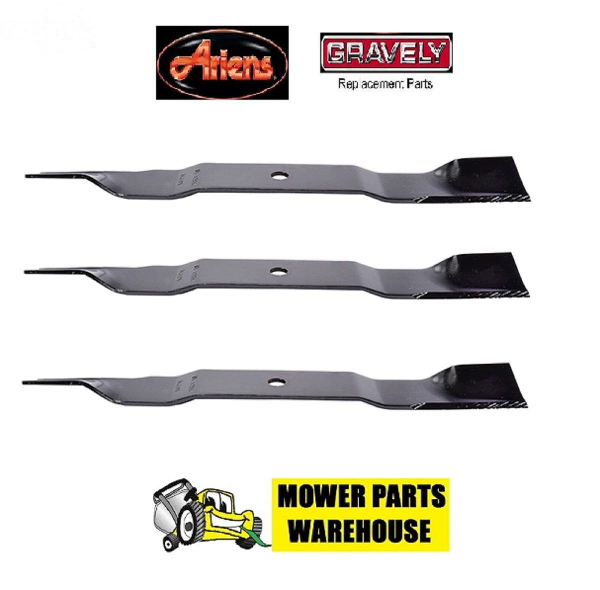 3 REPL ARIENS GRAVELY ZTX IKON X XL LAWN MOWER BLADES 04771200 52