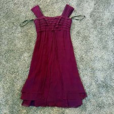 Tadashi Collection 100 Silk Layered Dress Evening Wedding Size 2
