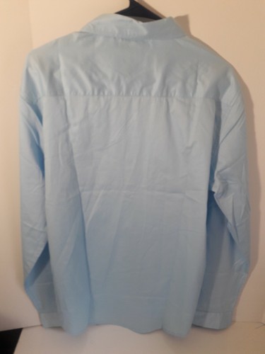 Hethcode men's L Sky Blue Cotton Long Sleeve NWT - Picture 4 of 6