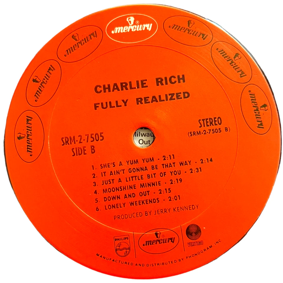CHARLIE RICH - Fully Realized - MERCURY Records - Double LP - Image 3 of 4