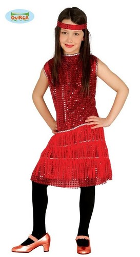 COSTUME CARNEVALE CHARLESTON VESTITO BAMBINA ANNI '20 TAGLIA 5-6 ANNI  GUIRCA | eBay