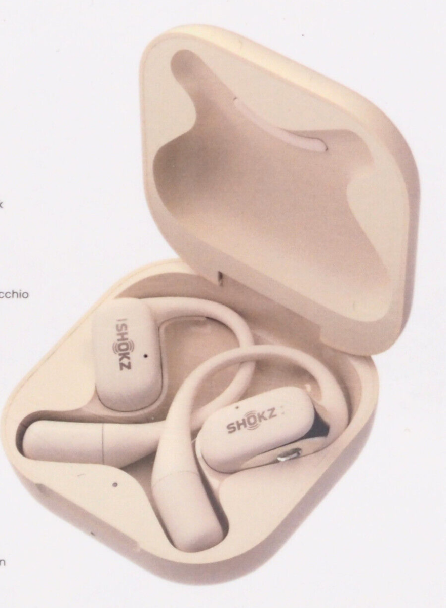 Shokz OpenFit 1 ベージュ Shokz OpenFit Headphones Open-Ear True Wireless Earbuds, Beige NEW