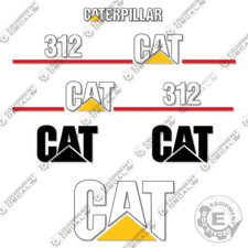Fits Caterpillar 312 Decal Kit Excavator - 7 YEAR OUTDOOR 3M VINYL!