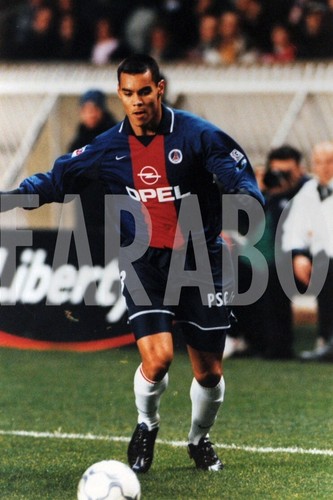 Photo De Presse Vintage PSG - Laurent Robert, Années 2000 - Tirage Original 20x15 Cm