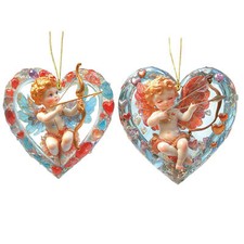 Acrylic Angel Ornament Car Love Angel Ornament Cute Valentine's Day Pendant