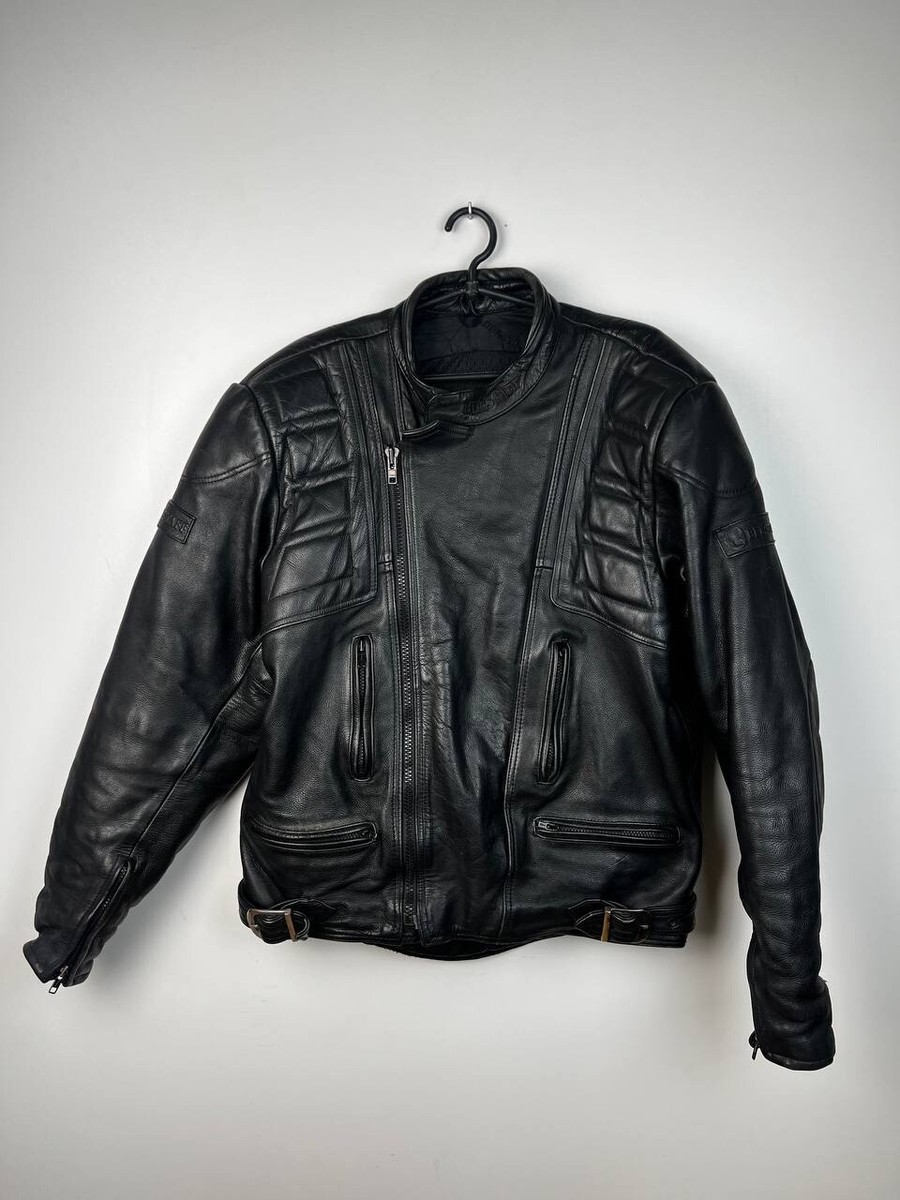 Belstaff leather biker motorcycle racing vintage jacket size 46 | eBay
