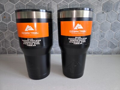 2 - Ozark Trail 30 Oz. Vacuum Insulated Powder Coated Stainless Steel  Tumbler | eBay