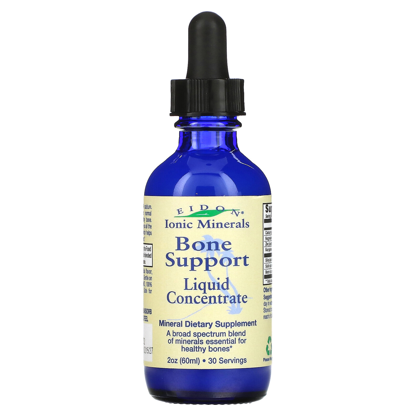 Ionic Minerals, Поддержка костей, жидкий концентрат, 2 унции (60 мл)