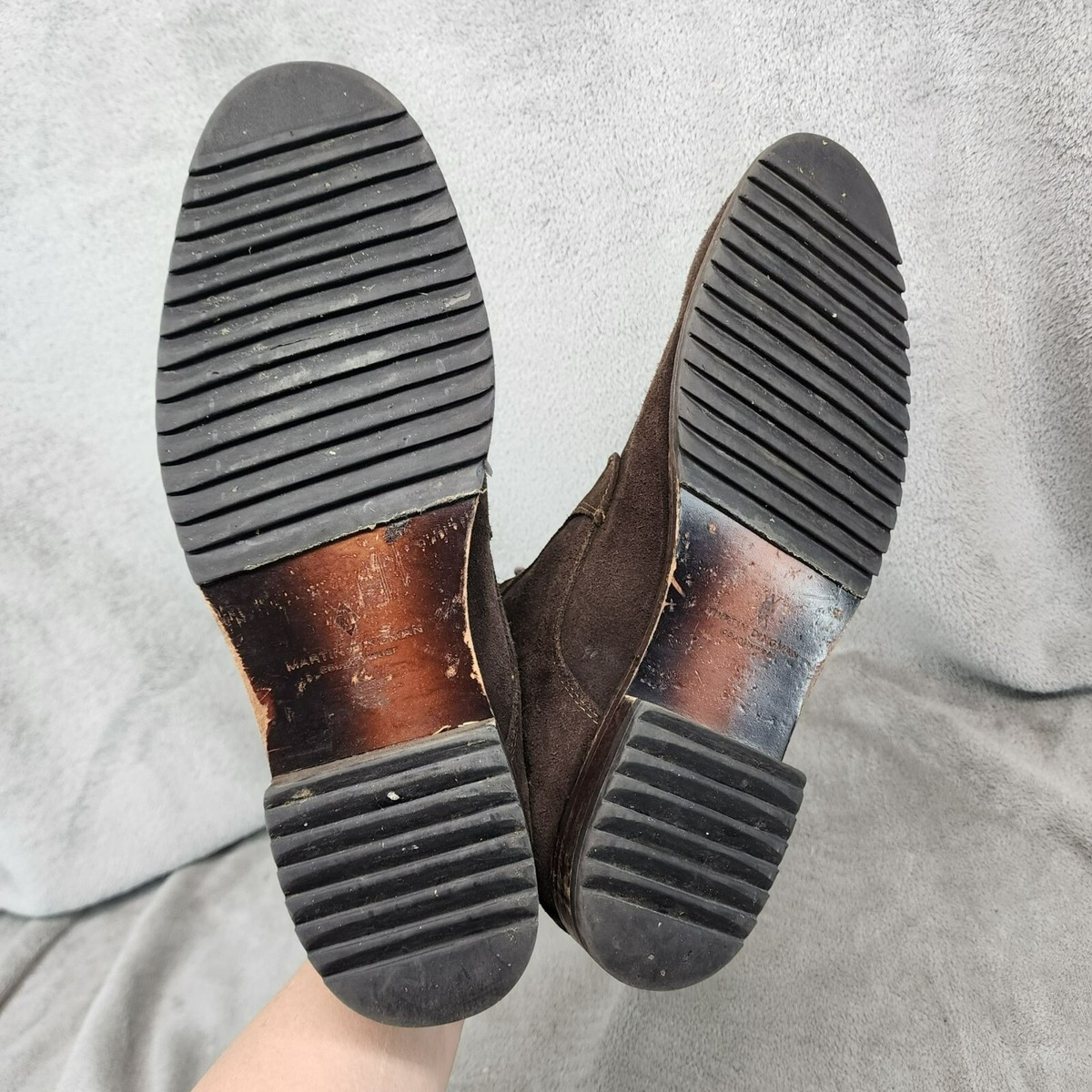 Martin Dingman Shoes Mens Size 11.5 Brown Suede Lace Up  display picture 2