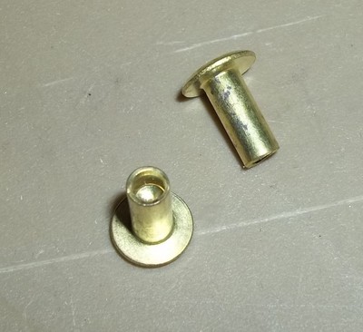 Pack of 250 3382 Screws and Fasteners BRASS RIVET .156, Pack of 250 3382 Screws and Fasteners BRASS RIVET .156,