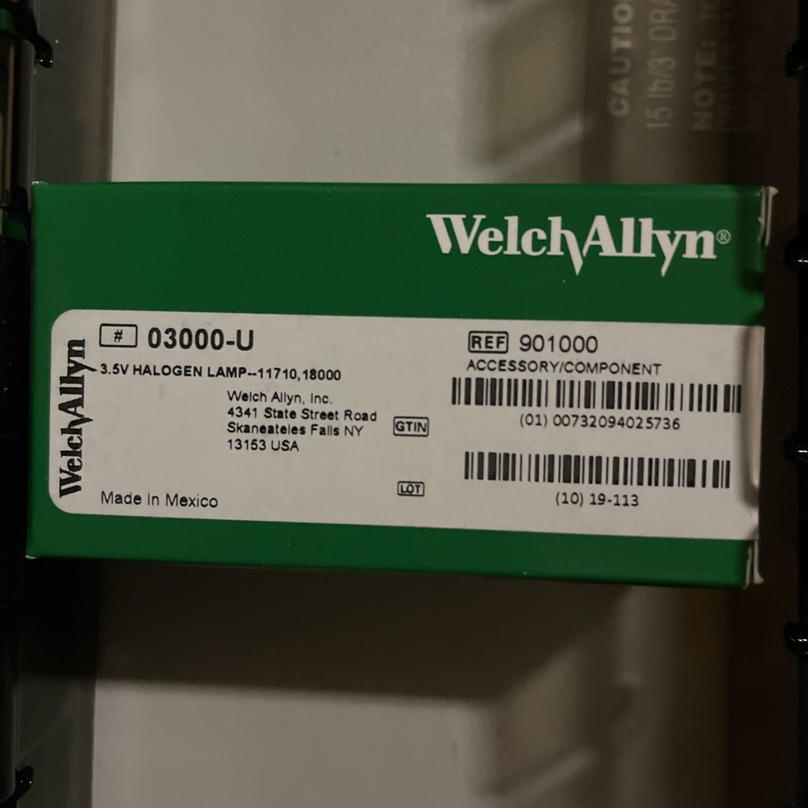 3.5V 2.5W T 6mm shape Lamp Bulb for Welch Allyn WA-03000 WA-03000-U