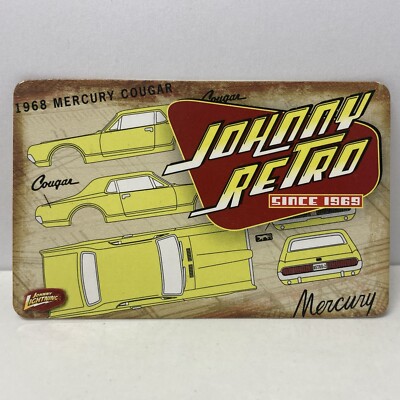 CARD ONLY: Johnny Lightning Trading Card 1968 Mercury Cougar