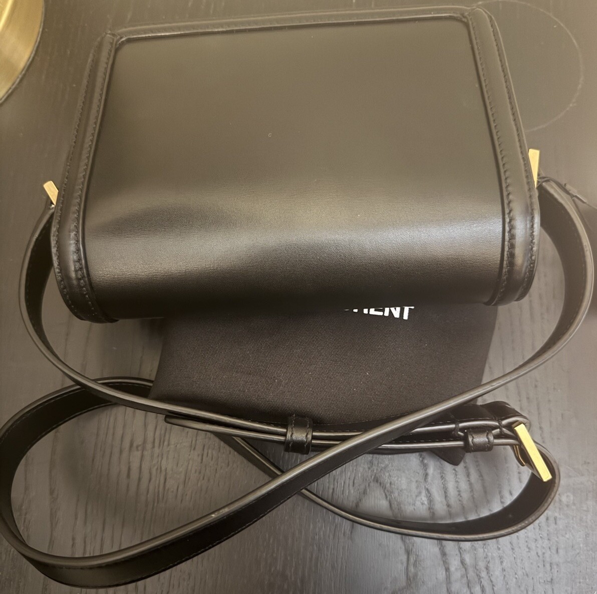 Borsa a tracolla Saint Laurent Solferino in pelle nuova senza etichetta nera