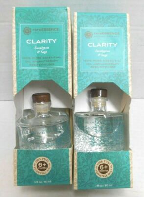 2 rareEssence Clarity Reed Diffuser 3 fl oz Bottle & Reeds
