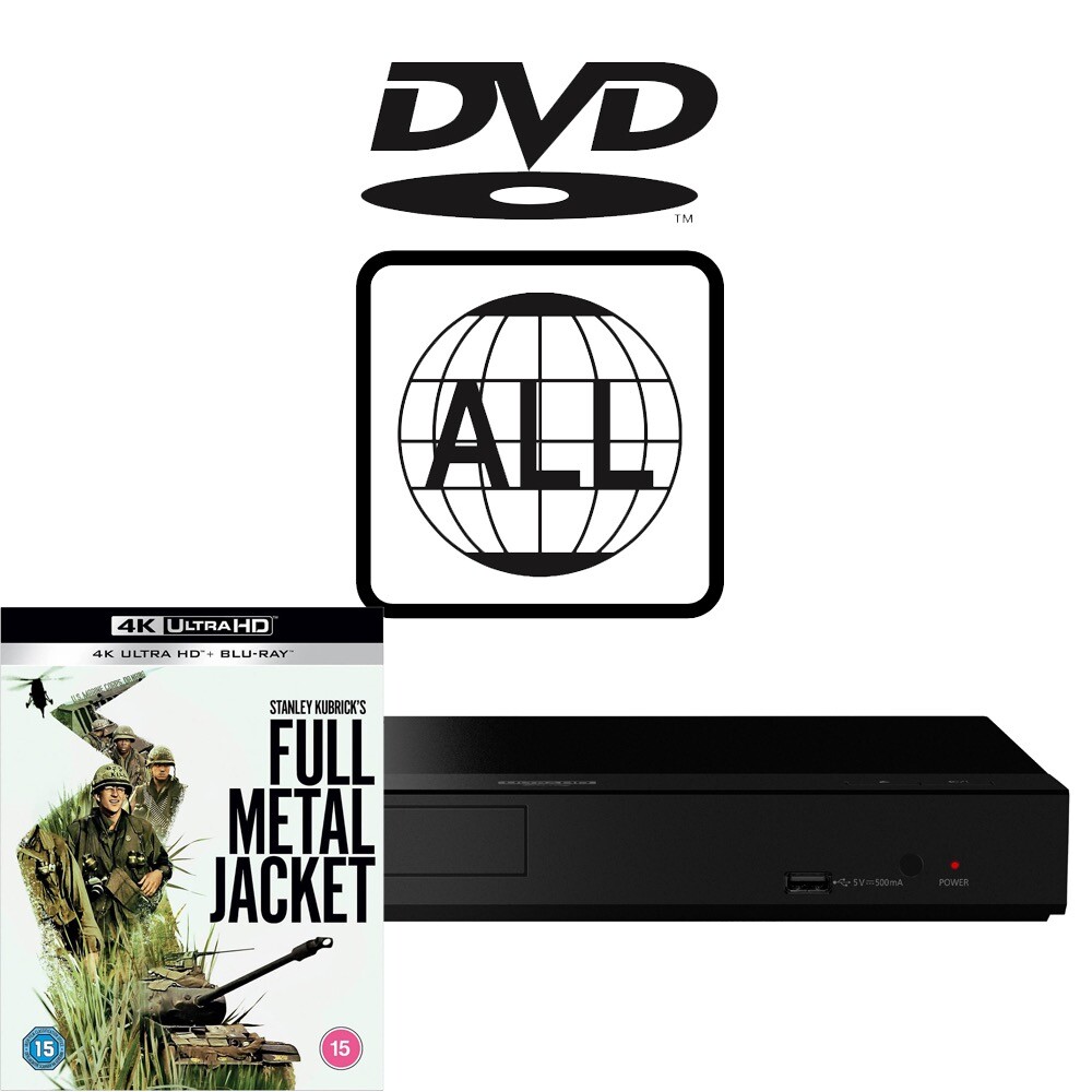 Panasonic Blu-ray Player DP-UB150 MultiRegion for DVD 4K & Full Metal Jacket UHD